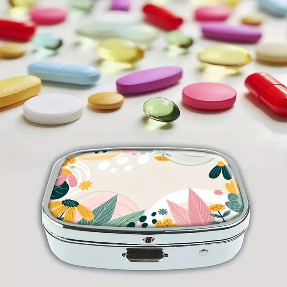 NEW| Pill Box Cute Floral Portable Case Medicine Organizer
